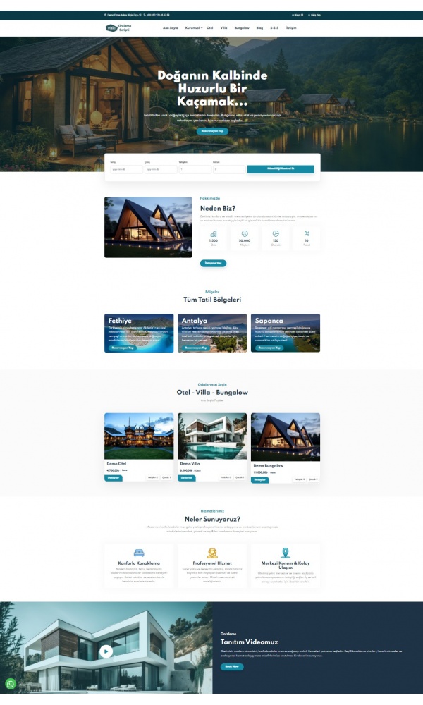 Otel Villa Bungalov Kiralama Scripti Otel Villa Bungalov Kiralama Scripti