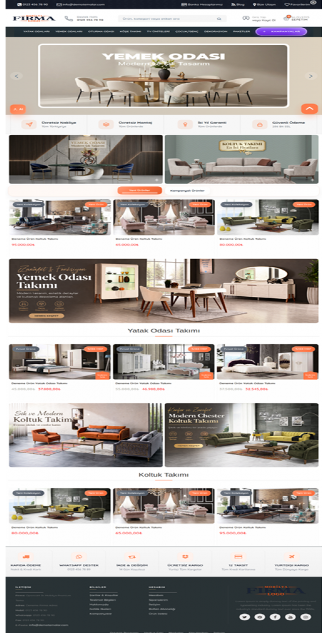 Opencart 3.x Mobilya Pro Tema Full Paket