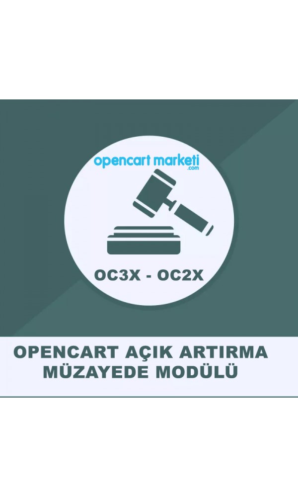 Opencart Açık Artırma Müzayede Modülü