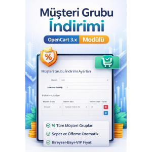 B2b Bayii Müşteri Grubu İskonto Modülü