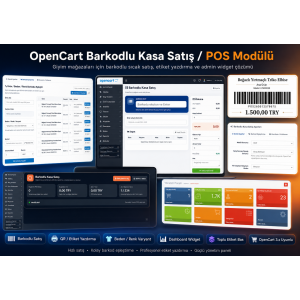 OpenCart Barkodlu Kasa Satış / POS Modülü