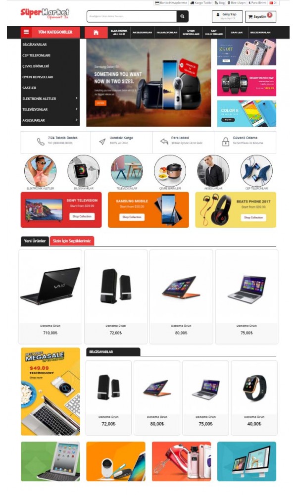 Opencart 3.x Supermarket Full Package