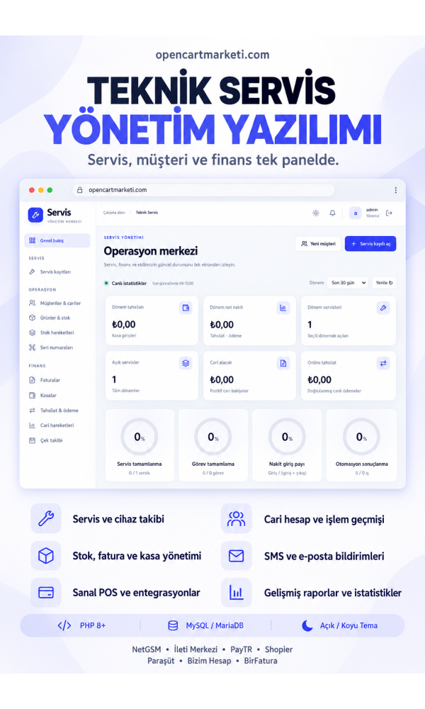 Teknik Servis Takip Yazılımı