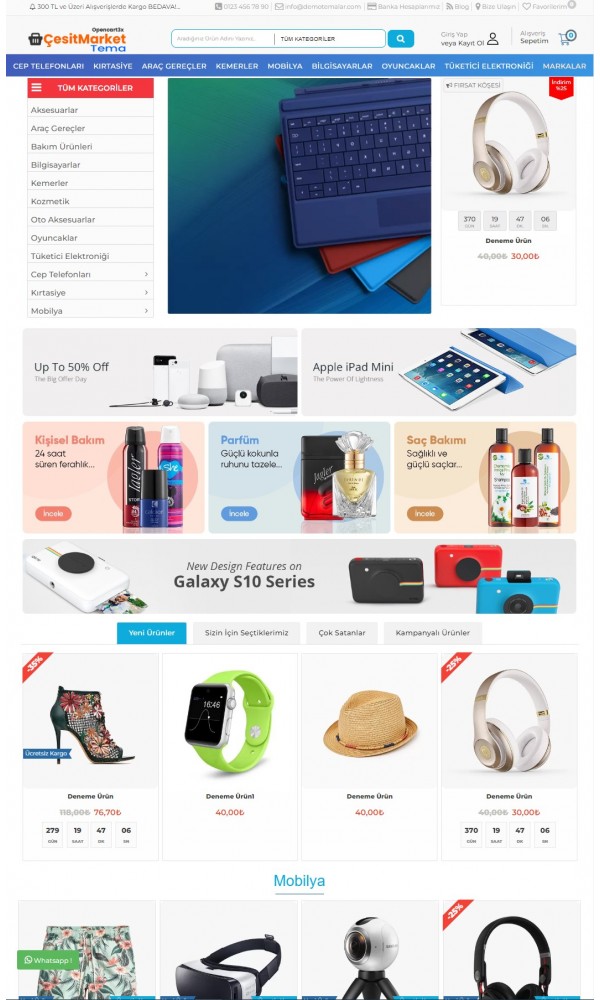 Opencart 3.x Variety Market Theme Full Package