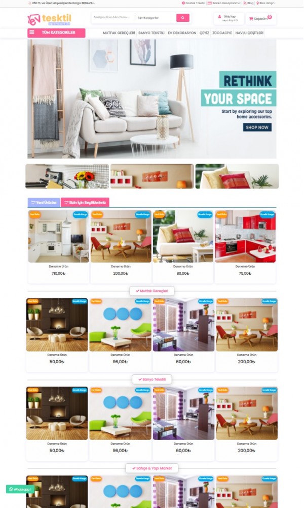 Opencart 3.x Home Textile Fashion Full Package