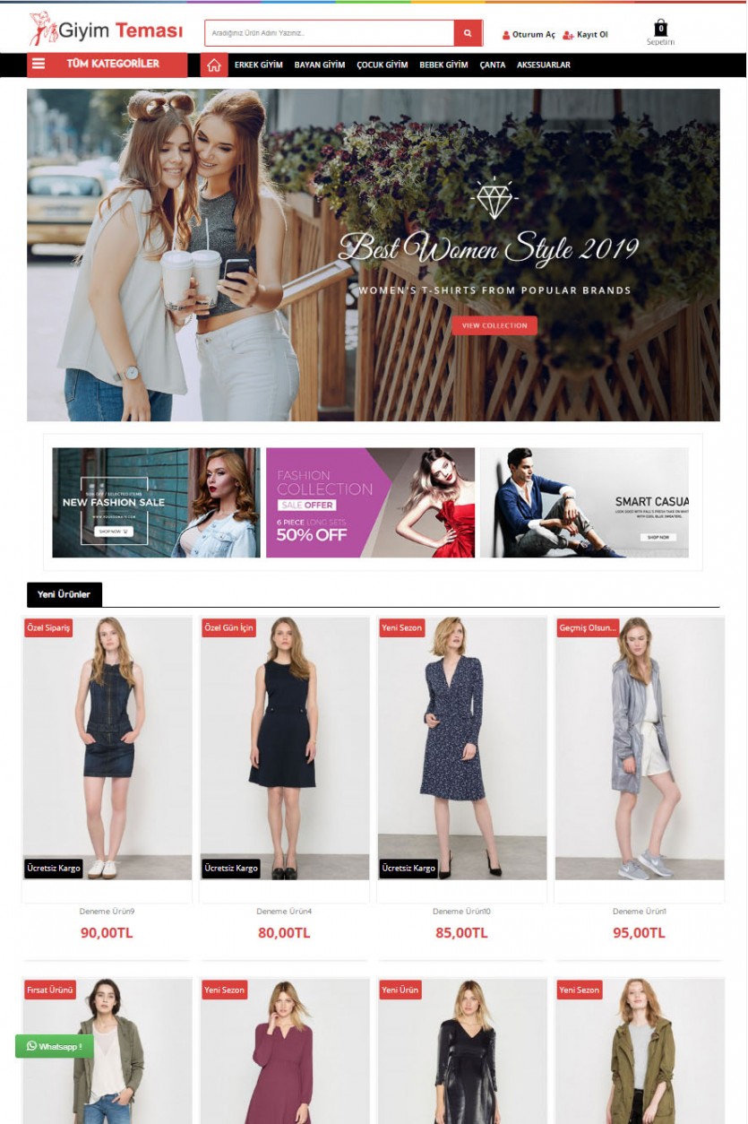 Opencart 3x Moda Giyim v2  Full Paket