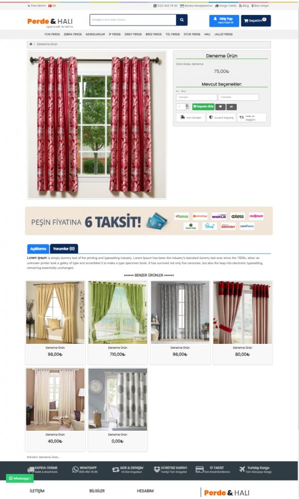 Opencart 3.x Curtain Carpet Full Package